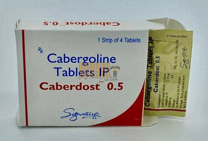 Cabergolin 0.5mg 1tab (каберголін) Cabergolin 0.5mg 1tab